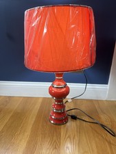Modern Table Lamp Chrome Trim Leaf Shade 23in Decorative Accent Lighting for Hom