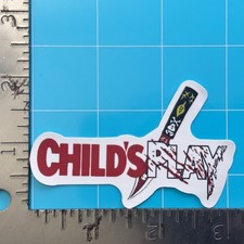 Child's Play Sticker CHILD'S PLAY LOGO Horror Movie Halloween, Matte PVC Decal