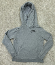 Nike Sportswear Sweater Women's Medium Rally Funnel Cowl Neck Hoodie 683776-091