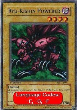 YuGiOh Ryu-Kishin Powered (V.1) MRD-EN092 Common Englisch Played 1st