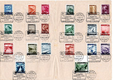Austria Stempel specjalny Messe Linz 1946 Znaczki od 738 do 769