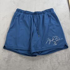 Nike Jordan Essentials GFX Mesh Basketball Shorts Mens 2XL Blue Spellout