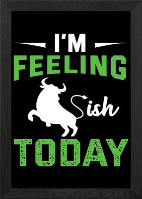 Feeling Bullish Stocks Gerahmtes Wandbild Poster Leinwanddruck Bild