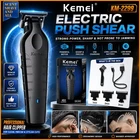 Kemei KM-2299 Hair Trimmer Cordless Professional Beard Zero Gap Clipper NEW