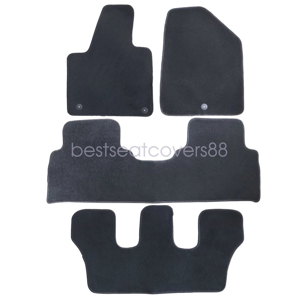 Alfombrillas de terciopelo de repuesto negras 2016 2017 2018 2019 para Kia Sorento Foto 4 de 4
