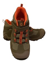Kids Merrell Chameleon 7 Access Mid WTRPF Hiking Boots Gray Orange Unisex Si