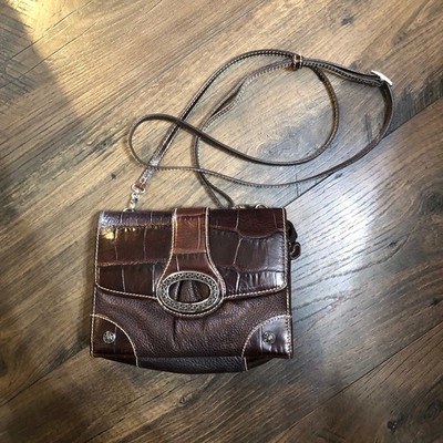 Brighton Sevilla Nueva Organizer chocolate brown leather 60 adjustable strap