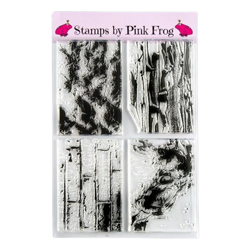 Pink Frog Crafts Textures 2 A5 Stamp Set Cardmaking Crafting Backgrounds Bricks