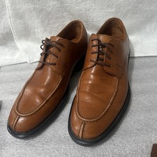 Johnston Murphy Mens Handcrafted Oxfords 9 M Brown Leather Dress Shoes nice