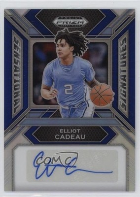 2024 Prizm Draft Picks Sensational Signatures Blue /149 Elliot Cadeau Auto 0xh3