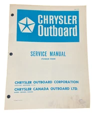 3/76 Chrysler Outboard Service Manual Power Trim OB2136