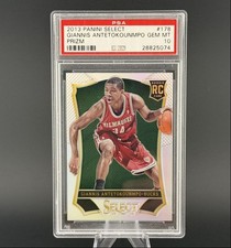 GIANNIS ANTETOKOUNMPO 2013-14 SELECT ROOKIE SILVER PRIZM RC PSA 10 Q6995