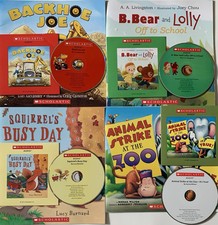 Set Of 4 Children s Books (w/ Audio CD) - Ani...