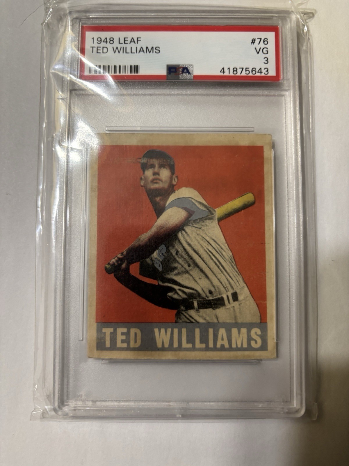 1948-49 Leaf Ted Williams #76 PSA 3