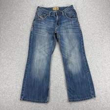 Wrangler 20X Jeans Boys Husky 12 Blue Vintage Bootcut Relaxed Fit Western Cowboy