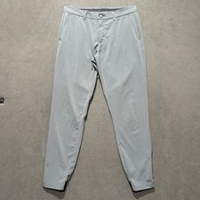 Primo Pants Mens 33 Regular Gray Performance Jogger Ankle Zip Stretch Golfing