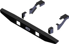 KFI Formed Rear Bumper Black #101440 Polaris