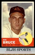 1963 Topps #24 Bob Bruce Houston Colt .45s (E)