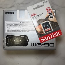 PENTAX WG-90 Blue 64gb SD Compact digital camera Small lightweight waterproof