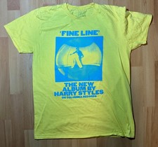 Harry Styles Fine Line Shirt Mens Large Yellow 2021 Album Promo Tee T-Shirt Band