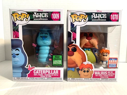 Funko Pop! Disney Alice in Wonderland - Caterpillar #1009 & Walrus #1070