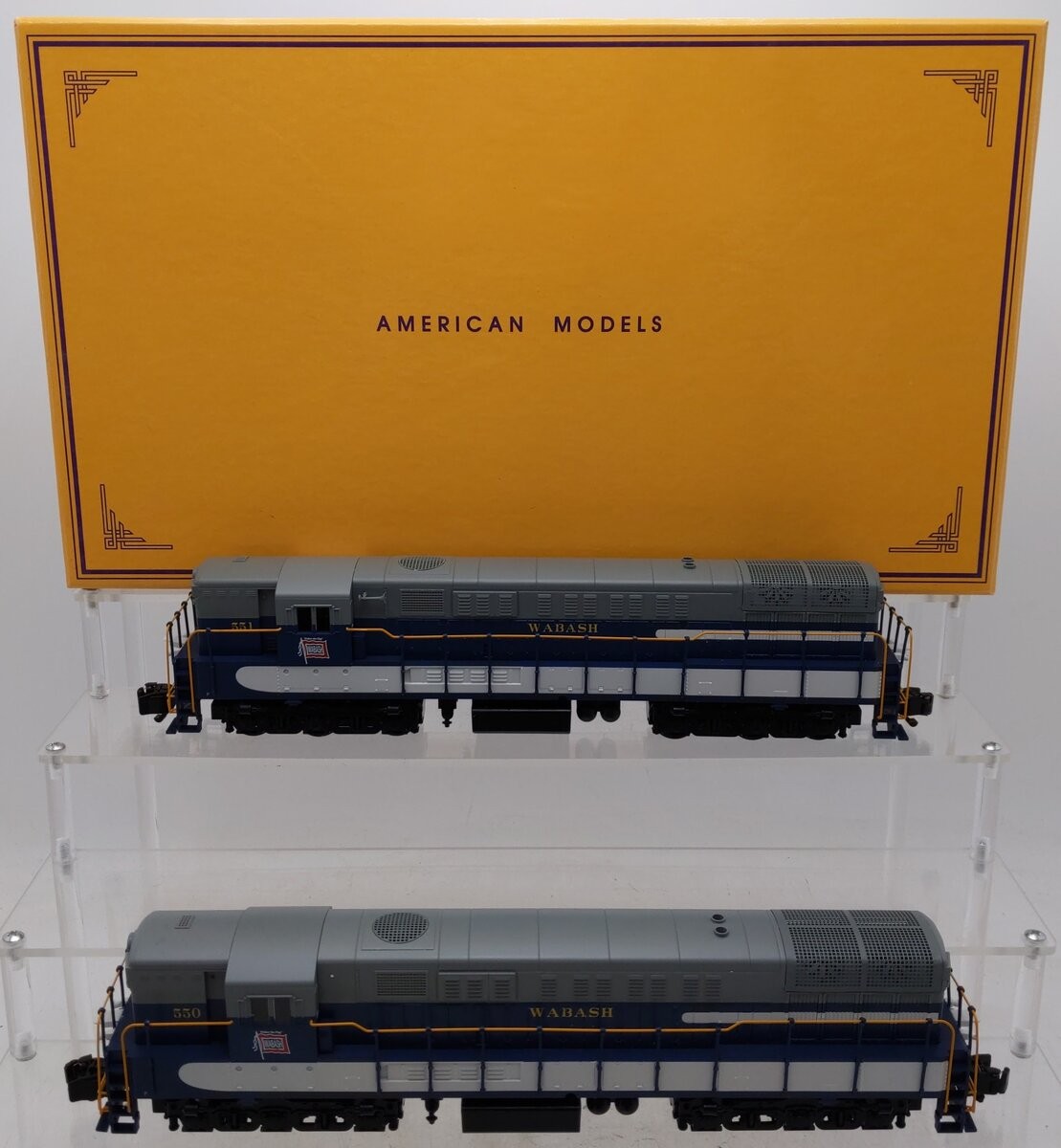 American Models TM10 S Gauge Wabash Diesel Locomotives (Set of 2) EX ...