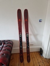 Salamon QST 106 touring skis 181cm with Marker Tour F12 bindings
