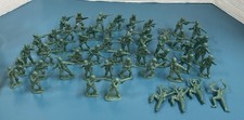 RARE Vintage Civil War Confederate Soldier Plastic Figure Lot QTY 37 China