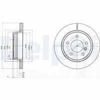 2X Delphi Bremsscheibe BG3041C FüR E46 E36 Bmw 3Er Touring Compact 316 318 320