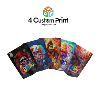 100pcs High-Capacity Foil Pouch | 7g / 28g Mylar Bag Resealable + Heat-Seal