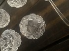 Set of 4 Crystal Glass Salt Cellars Dips Bowls With Spoons VTG Made in Japan — photo 5