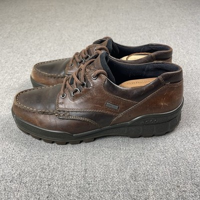 Ecco Track 25 Low GTX Mens 10 Leather Brown Hiking