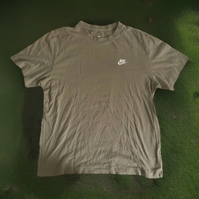 Nike Herren T-Shirt Tee Größe M Oliv Khaki Top Zustand Wie Neu