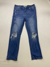 Altar'd State Skinny Jeans Pants Women's 29 Light Wash Denim Distressed