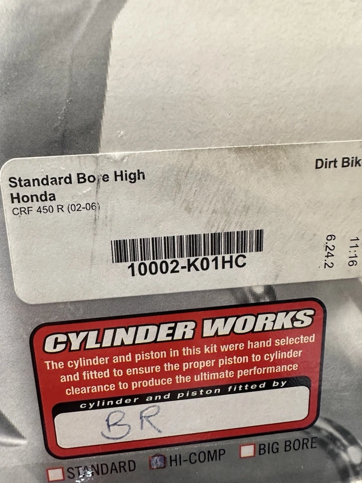 Cylinder Works 10002-K01HC Cylinder Piston Rebuild Kit Honda CRF 450R 02-06 - Image 2 of 4