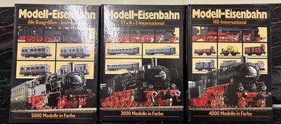 3x Modell-Eisenbahn Kataloge HO TT N Z International 3000 5000 Modelle in Farbe