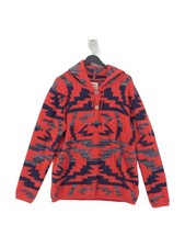 Joe Browns Women's Hoodie L Red Acrylic with Polyester, Polyamide Pullover