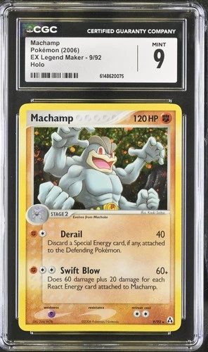 Pokémon Machamp 9/92 2006 EX Legend Maker Rare Holo CGC 9