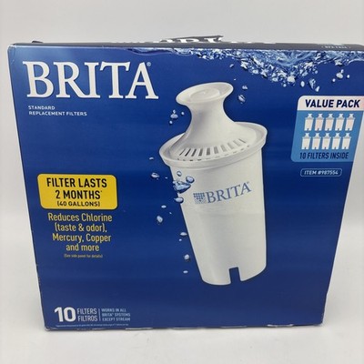 Brita Genuine 987554 Water Standard Replacement Filters ( 9 FILTERS )