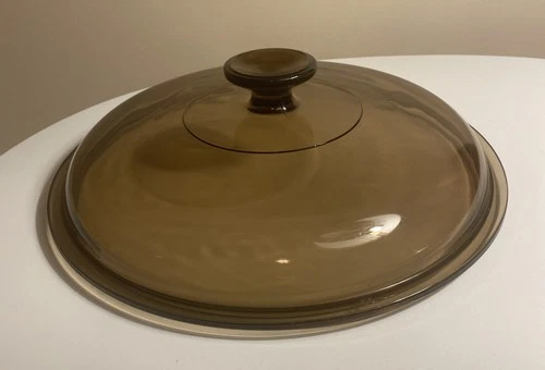 Amber 10.5” Pyrex Lid Replacement Fits Visions 4.5L 5qt Dutch Oven