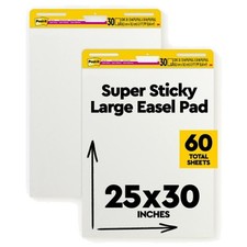 Easel Pad for Teachers  Students, 25x30", 30 Sheets, 2 Pads