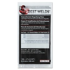 Plastic Magnifier Plate, 2 in x 4-1/4 in, 1.25 Diopter, Polycarbonate, Clear ORS