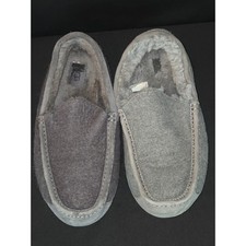 UGG Australia Women's Gray Wool Blend Suede Leather Slippers Loafers US 10
