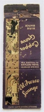 COPPER GROVE RESTAURANT, DINE & DANCE, COLORADO SPRINGS, CO VNTG MATCHBOOK COVER