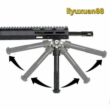 Hunting Tactical V8 Bipod Side Mount Adjustable Folding Leg 6-9'' For Mlok Rail