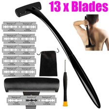 Men Back Razor Shaver Groomer Full Body Leg Hair Removal Trimmer Long Handle Set