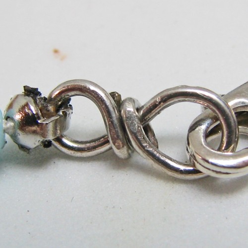 Precioso conjunto de collar y pendientes de piedras solares y cuentas de vidrio de SoniaMcD - Imagen 12 de 12