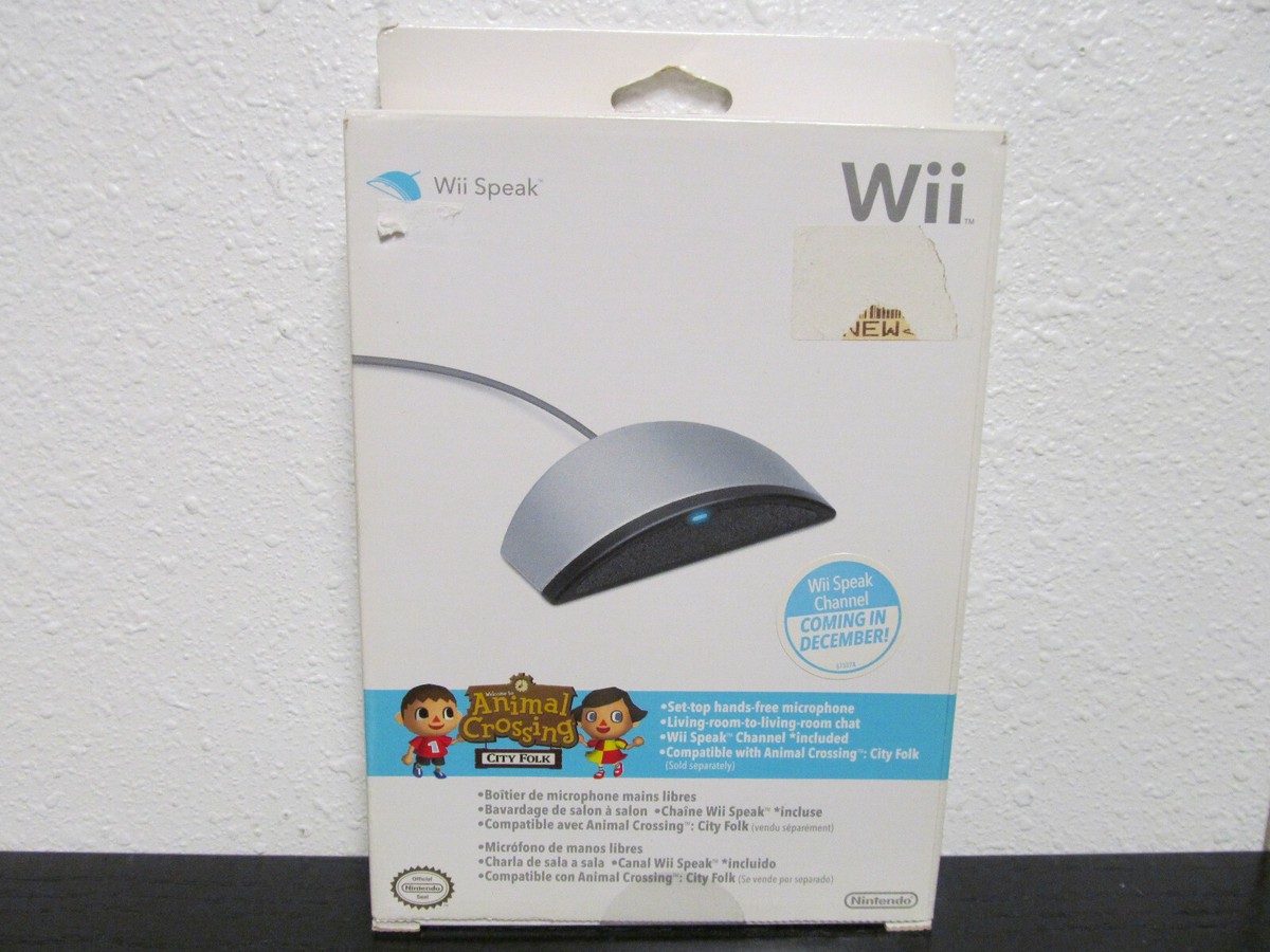 New! Wii Speak Microphone Nintendo Wii For Animal Crossing City Folk