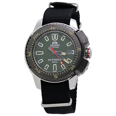 Orient M-Force Automatic Green Dial Nylon Men's Watch RA-AC0N03E10B
