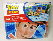 NEW Disney Pixar Toy Story BUZZ  WOODY Toys To The Rescue 3pc Twin Sheet Set